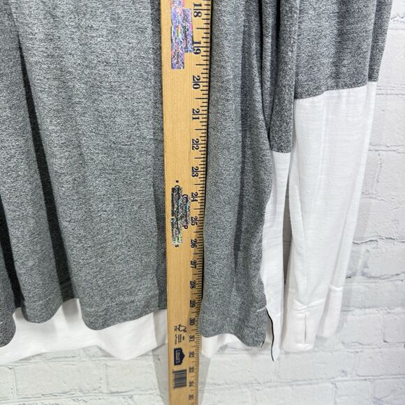 Nike Spartan Long Sleeve Shirt Men Large Gray White Layered Streetwear Dri Fit - Picture 8 of 10